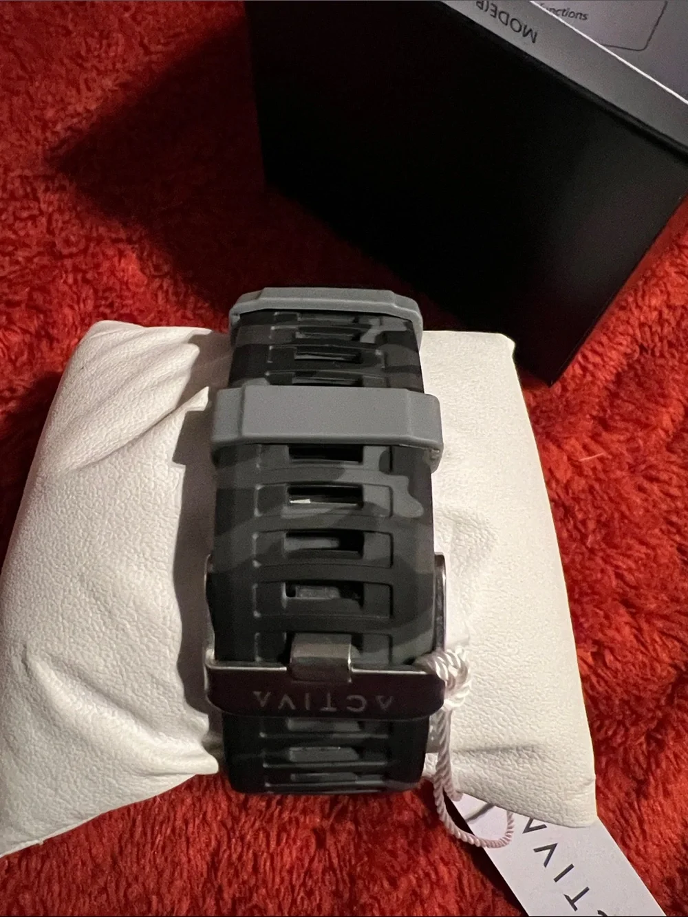 Activa Black Digital Sport Watch with Blue Backlight